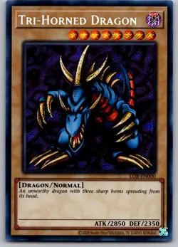Tri-Horned Dragon (LOB-EN000) LOB-EN000 SEC Unlimited NM - Image 1