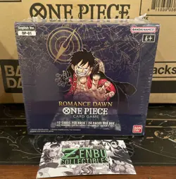 One Piece EN OP-01 Romance Dawn Blue Bottom Booster Box Sealed - Image 1