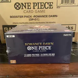 One Piece EN OP-01 Romance Dawn Blue Bottom Booster Box Sealed - Image 3