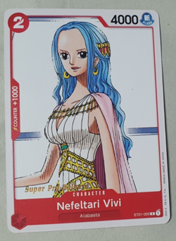 Nefeltari Vivi Chara C Super Pre-Release Stamped - NM - One Piece TCG - ST01-009 - Image 1