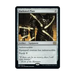 WotC Double Masters 2022 Darksteel Plate (R) (Foil) NM - Image 1