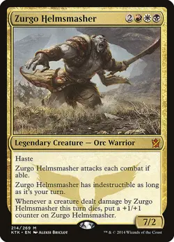 Zurgo Helmsmasher Khans of Tarkir MTG NM - Image 1