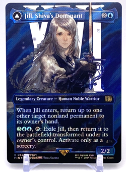 MTG: Final Fantasy: English Jill, Shiva's Dominant (Borderless) (Surge Foil) - Image 1