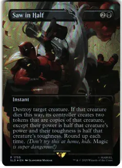 Secret Lair Drop Series #1755 Saw in Half (Rainbow Foil) - Image 1