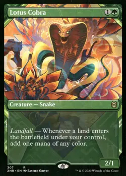 Lotus Cobra (Showcase) 307 Rare Zendikar Rising Magic: The Gathering Near Mint - Image 1