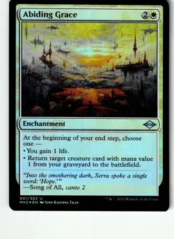 Abiding Grace 1 Uncommon Modern Horizons 2 Magic: The Gathering Foil LP - Image 1