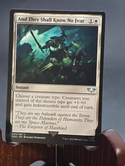 And They Shall Know No Fear Universes Beyond: Warhammer 40000 MTG Regular NM - Image 1