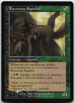 Ravenous Squirrel Retro Frame FOIL Promo Open House Promos LP MTG - Image 1
