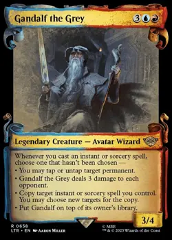 MTG Gandalf the Grey - Showcase Scrolls, The Lord of the Rings: Tales of Middle- - Image 1