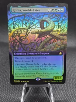 MTG - [FOIL] Koma, World-Eater (Extended Art) - Foundations - Image 1