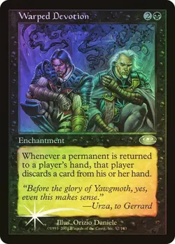 Planeshift MTG FOIL Warped Devotion Magic - Image 1