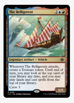 The Belligerent | MTG LCI | Izzet Legendary Artifact Vehicle Rare | Unplayed NM - Image 1