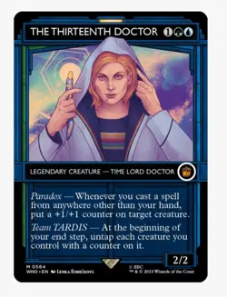 The Thirteenth Doctor (Showcase) MTG WHO | Simic Paradox Counters | Mythic | NM - Image 1