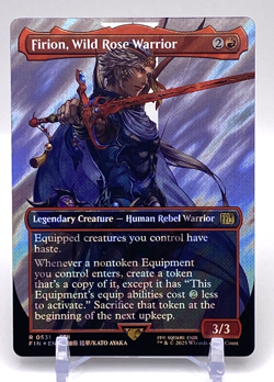 MTG: Final Fantasy: Firion, Wild Rose Warrior (Borderless) (Surge Foil) - Image 1