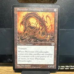 Wizards of the Coast MTG Phyrexian Dreadnought Mirage Rare Artifact 12/12 EN - Image 1
