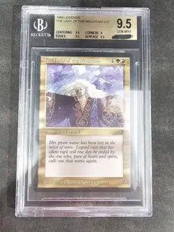 MTG The Lady of the Mountain - Graded Beckett's 9.5 - Image 1