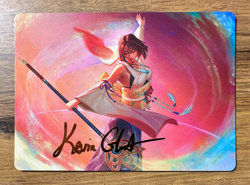 Magic MTG Final Fantasy Yuna, Grand Summoner 22/53 Art Gold Stamp Signature - Image 1