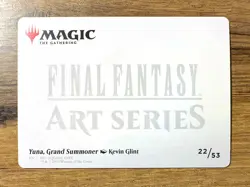 Magic MTG Final Fantasy Yuna, Grand Summoner 22/53 Art Gold Stamp Signature - Image 2