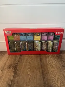 Pokemon Prismatic Evolutions 8 Mini-Tins w Promo Cards Costco 2pack Confirmed ✅ - Image 1