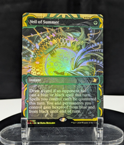 MTG Veil of Summer TRADITIONAL FOIL NM Secrets of Strixhaven SOS #0060 Rare - Image 1