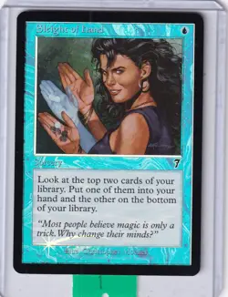 Sleight of Hand (#098) FOIL * 7th Edition MTG - Lightly Played - Image 1