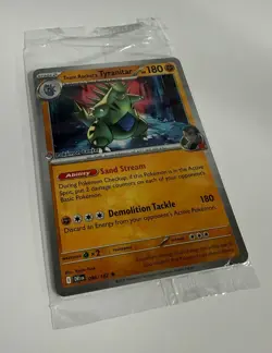 Team Rocket's Tyranitar 096/182 Sealed | Destined Rivals | Pokemon Center Stamp - Image 3
