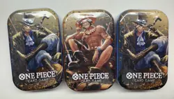 One Piece Tin Pack Set Vol 2 Set of 3 | TS-02 OP-13 Factory Sealed Bandai - Image 1