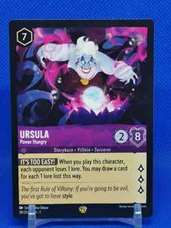 Disney Lorcana Ursula - Power hungry 59/204 - Image 1