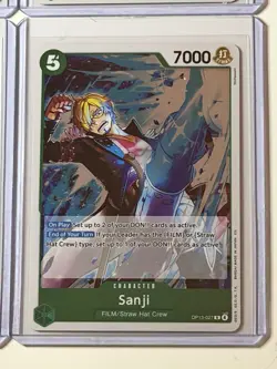 Sanji OP13-027 Carrying On His Will 4 Foil Card Play Set Lot One Piece - Image 5