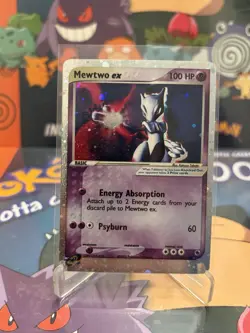 Pokemon Mewtwo ex 101/109 EX Ruby & Sapphire Holo Rare 100 HP Psychic Card - Image 1