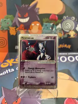 Pokemon Mewtwo ex 101/109 EX Ruby & Sapphire Holo Rare 100 HP Psychic Card - Image 2