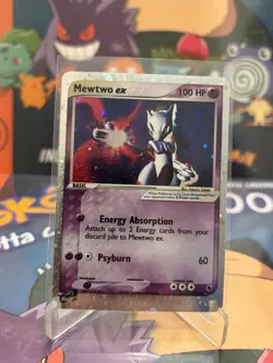 Pokemon Mewtwo ex 101/109 EX Ruby & Sapphire Holo Rare 100 HP Psychic Card - Image 4