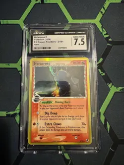 Graded Near Mint Heracross 3/101 Reverse Holo Pokemon TCG Card HP/DMG - Image 1