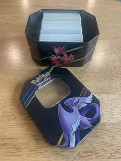 2023 Pokemon Crown Zenith Galarian Articuno Tin with 385 Cards 7 Reverse Holos - Image 3