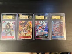 Bandai One Piece CGC Pristine 10 Promo Card Lot Jinbe Luffy Sabo Brook - Image 1