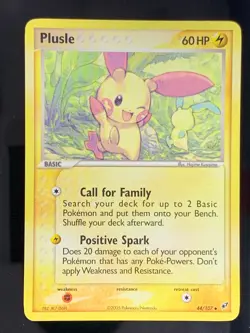 Plusle 44/107 Uncommon EX Deoxys Pokemon Card Non Holo 2005 - Image 1
