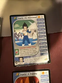 DRAGON BALL Z DBZ CCG TCG VEGETA LVL 1-3 + HT TRUNKS SAGA CARD SET unlimited - Image 3