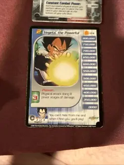 DRAGON BALL Z DBZ CCG TCG VEGETA LVL 1-3 + HT TRUNKS SAGA CARD SET unlimited - Image 4