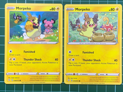 Morpeko 036/072 + Morpeko 035/072 Common Pokemon Card Non-Holo Lot - Image 1