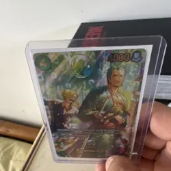 One Piece CCG Roronoa Zoro Sanji PRB02-006 4000 Power Blocker Character Card - Image 2