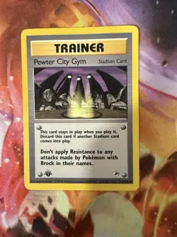 PEWTER CITY GYM - 115/132 - 1st Edition Gym Heroes - Pokemon Card - HP - Image 1
