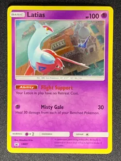 Latias SM87 Holo Promo Black Star Pokemon Card Holo 2021 - Image 1