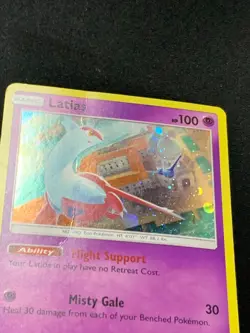 Latias SM87 Holo Promo Black Star Pokemon Card Holo 2021 - Image 2