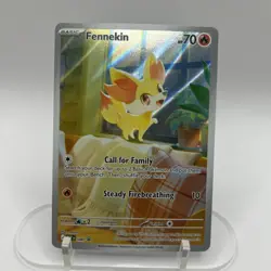 Pokemon Trading Card TCG Fennekin Full Art Holo 080 Promo Nintendo 2026 - Image 2
