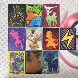 Lot Of 10 Pokemon ETB Individual Card Sleeves Scarlet & Violet, Sword & Shield - Image 1