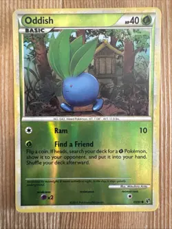 Oddish 60/90 Undaunted Reverse Holo Pokemon Card LP - Image 1