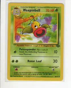 WEEPINBELL JUNGLE SET POKEMON CARD 48/64 LP - Image 1