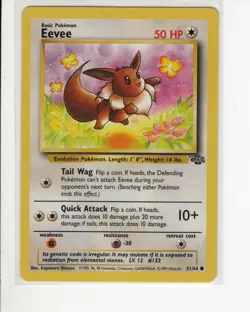 EEVEE JUNGLE SET POKEMON CARD 51/64 LP - Image 1