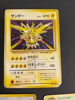 HP Sabrina's Alakazam Japanese pokemon card old back lot ditto Zapdos eb135 - Image 3