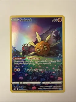 Solrock GG15/GG70 Full Art 2023 Pokemon Crown Zenith Galarian Gallery Card NM - Image 1